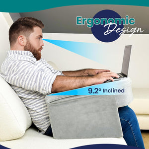 MESA DE ALMOHADA ERGONOMICA CON APOYABRAZOS