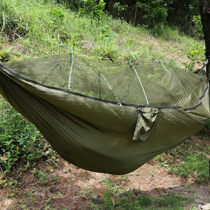 HAMACA CON TOLDILLO PARA MOSQUITOS