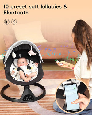 COLUMPIO ELECTRICO PARA BEBES SINCRONIZADO CON CANCIONES DE CUNA