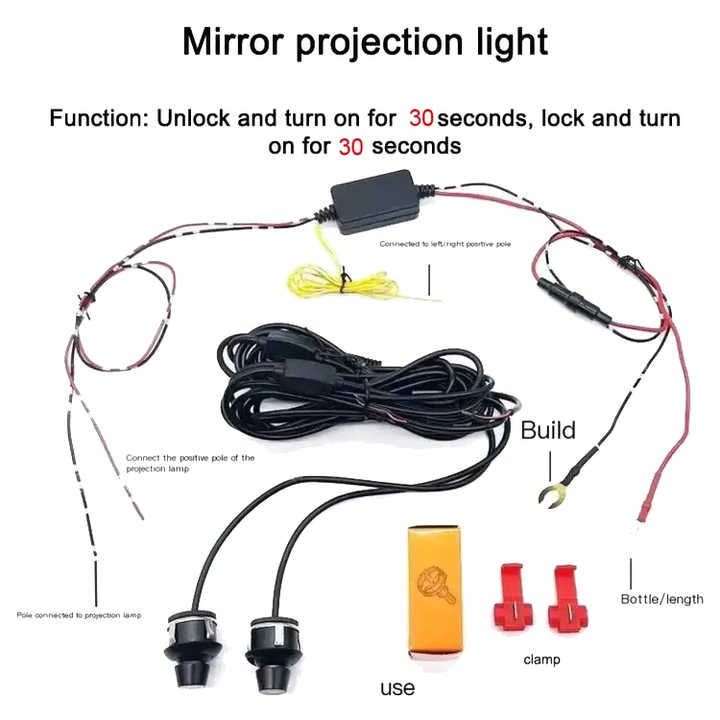 KIT DE FOCOS LED CON PROYECTOR ALA DE ÁNGEL