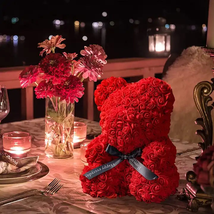 Oso de Rosas: 🧸🌹 Un Abrazo de Amor para San Valentín 💖