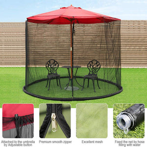 PATIO UMBRELLA CON TOLDILLO DE MOSQUITO