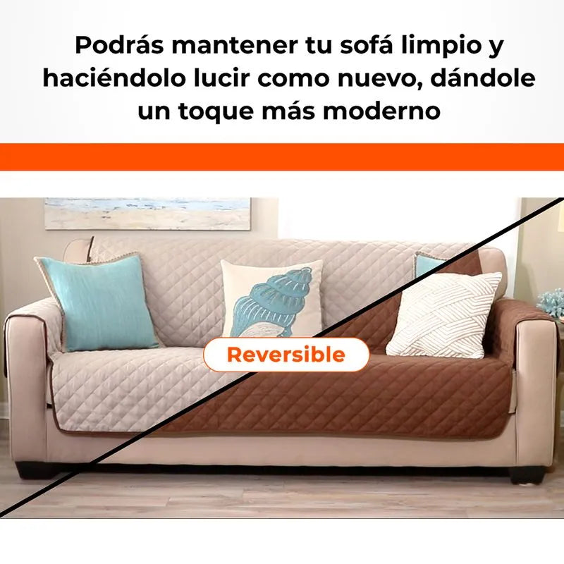 🛋️✨ Cubre Sofá 3 Puestos Doble Faz: ¡Protege y Renueva tu Espacio co